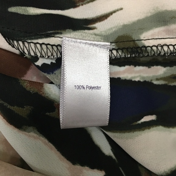 Jennifer Lopez  Multicolor Water Color Laced Sleeves Hi Lo Top - Women’s Small - Picture 14 of 16